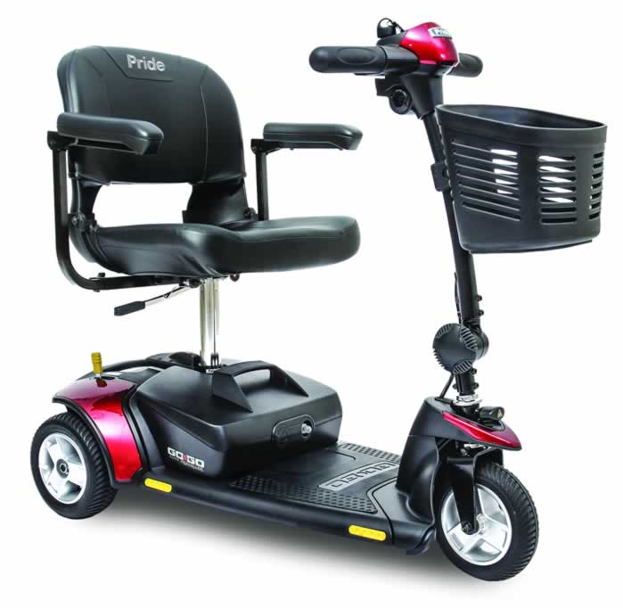 Ameriglide Pride Go-Go Elite Traveller - 3 Wheel Travel Scooter